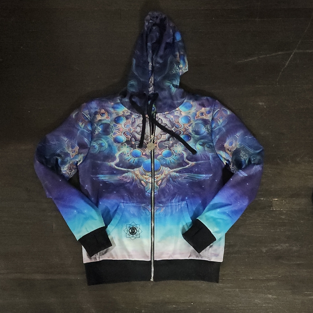 Many Visions Galaxy Print Hoodie